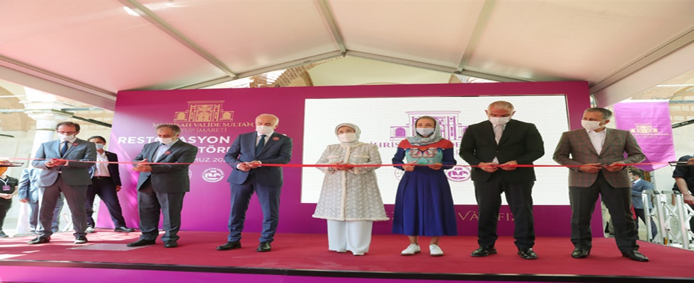 Emine Erdoğan, Mihrişah Valide Sultan Eyüp İmareti Restorasyonu Açılış Töreni’ne katıldı