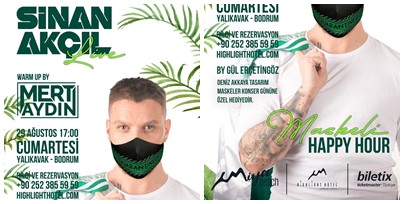 Sinan Akçıl’dan maskeli happy hour !