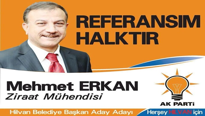 ZİRAAT MÜHENDİSİ MEHMET ERKAN AK PARTİ HİLVAN BELEDİYE BAŞKAN ADAY ADAYI OLDU
