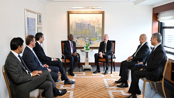 İlham Aliyev, New York’ta Global Infrastructure Partners’ın Kurucusu, Başkanı ve CEO’su ile bir araya geldi