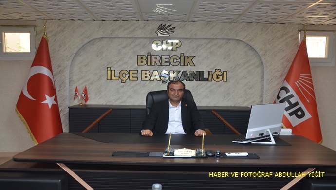 CHP BİRECİK İLÇE BAŞKANI HASAN KURT `TAN 24 KASIM ÖĞRETMENLER GÜNÜ MESAJI