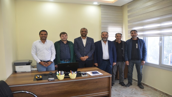 AVUKAT NAZIM GÖREN `DEN MK HARİTA MÜHENDİSLİK BÜROSUNA ZİYARET