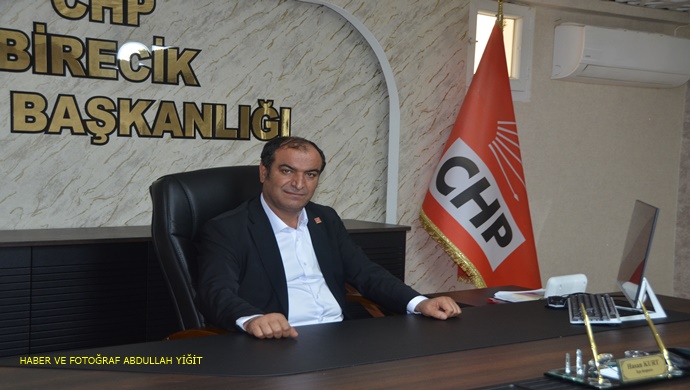 CHP BİRECİK İLÇE BAŞKANI HASAN KURT `TAN 10 ARALIK DÜNYA İNSAN HAKLARI GÜNÜ MESAJI