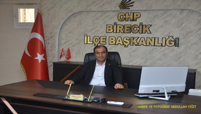 CHP BİRECİK İLÇE BAŞKANI HASAN KURT `TAN BERAT KANDİLİ MESAJI