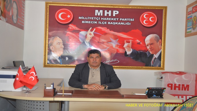 MHP BİRECİK İLÇE BAŞKANI ÖMER GÜNEŞ`DEN 23 NİSAN MESAJI