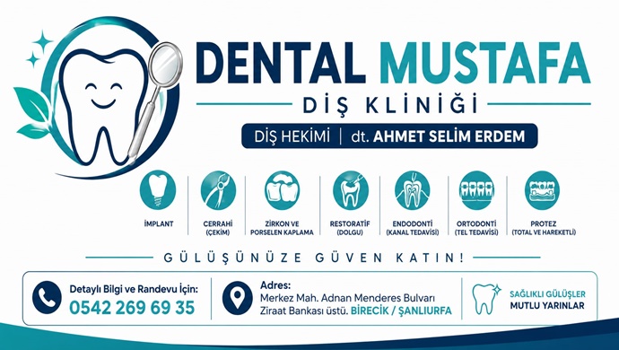 DENTAL MUSTAFA DİŞ KLİNİĞİ BİRECİK’TE HİZMETE GİRDİ